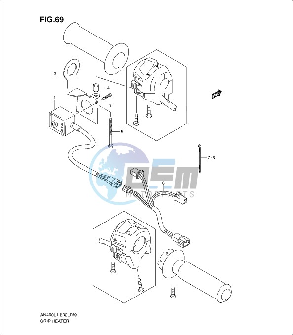 GRIP HEATER (AN400ZAL1 E51)