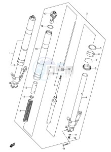 GSX1300R (E2) Hayabusa drawing FRONT FORK DAMPER