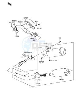 RM-Z250 (E19) drawing MUFFLER