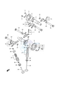 VZ800 (E3-E28) MARAUDER drawing CAM SHAFT VALVE