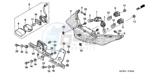 VFR8009 UK - (E / MME TWO) drawing REAR COMBINATION LIGHT (E,ED,EK,F)