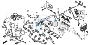 CBR900RR drawing WIRE HARNESS (CBR900RRY,1/RE1)