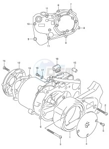 JR50 (P3-P28) drawing CRANKCASE COVER