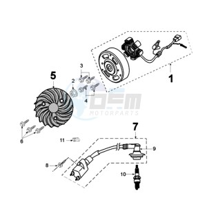 LUDIX 10 RBA ONE drawing IGNITION PART