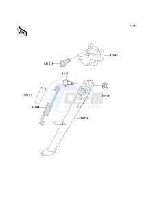 ZX 600 J [ZZR600] (J6F-J8F) J8F drawing STAND-- S- -