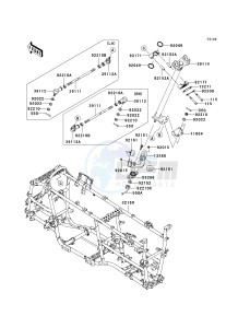 KVF 750 A [BRUTE FORCE 750 4X4] (A1) A1 drawing FRAME