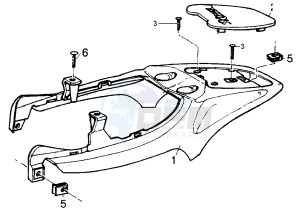 SKIPPER LX 125-150 drawing Luggage carrier