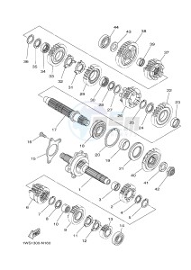 MT07A MT-07 ABS 700 (1XB9) drawing TRANSMISSION