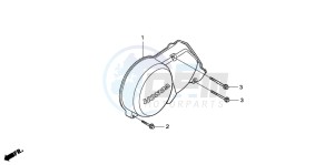 CRF50F drawing LEFT CRANKCASE COVER