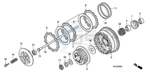 CBF1000S9 Europe Direct - (ED) drawing CLUTCH