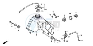 CR80R drawing FUEL TANK