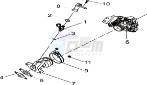 WOLF 300 (L8) EU EURO4 drawing CARBURETOR / ECU UNIT