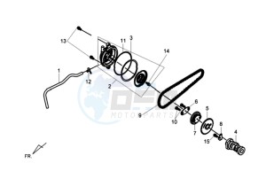 GTS 125 EFI drawing CYLINDER HEAD COVER / CAMSHAFT CHAIN