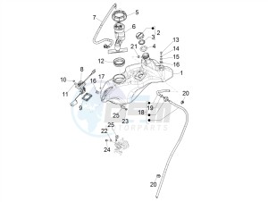 PRIMAVERA 50 4T 3V 25 KMH NOABS E4 25 kmh (EMEA) drawing Fuel tank