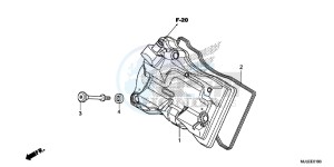 NC750SDE NC750SD Europe Direct - (ED) drawing CYLINDER HEAD COVER