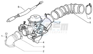 LX 50 4T drawing Carburettor inlet