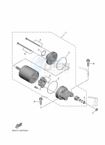 YXE850ENS YXE85WPSK (B8K1) drawing STARTING MOTOR