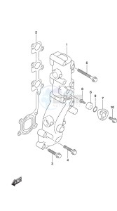 DF 25A drawing Exhaust Manifold