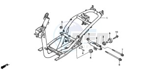 SFX50 drawing FRAME BODY