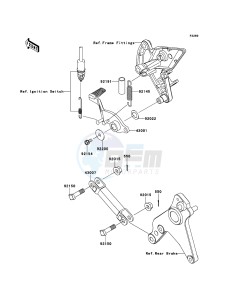 Z1000 ZR1000DDF FR GB XX (EU ME A(FRICA) drawing Brake Pedal