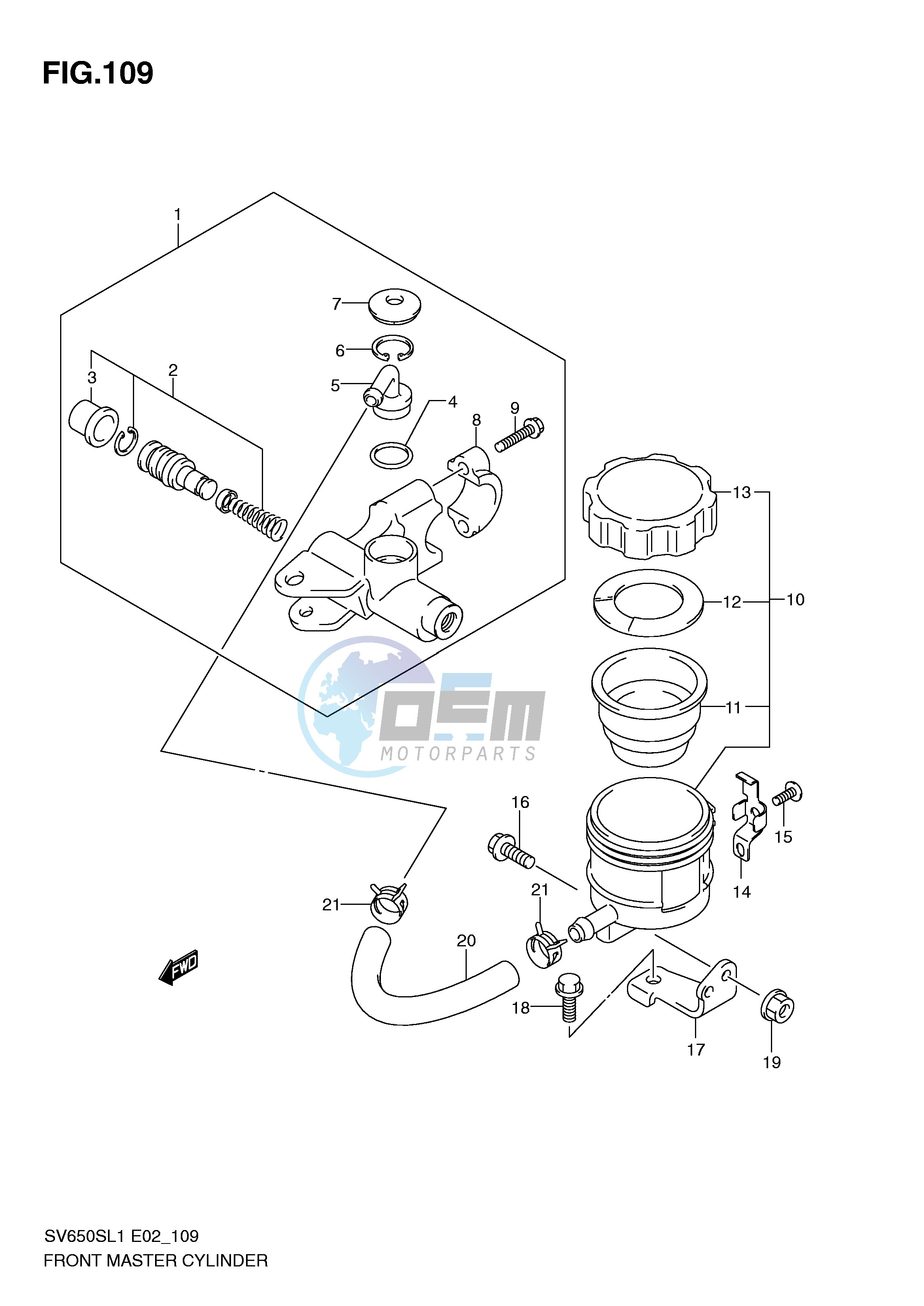 FRONT MASTER CYLINDER (SV650SUL1 E24)