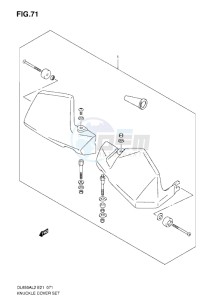 DL650 drawing KNUCKLE COVER SET (OPTIONAL)