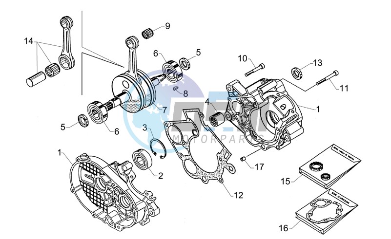 Crank-case-Connect.rod group