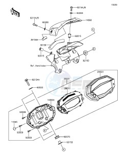 Z1000 ZR1000FEF FR GB XX (EU ME A(FRICA) drawing Meter(s)