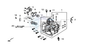 MAXSYM 600I drawing CYLINDER MET PISTON / CYLINDER GASKETS TOP AND BOTTOM