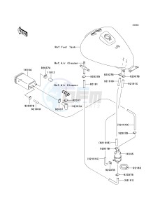 BN 125 A [ELIMINATOR 125] (A4-A8) [ELIMINATOR 125] drawing FUEL EVAPORATIVE SYSTEM-- CA- -