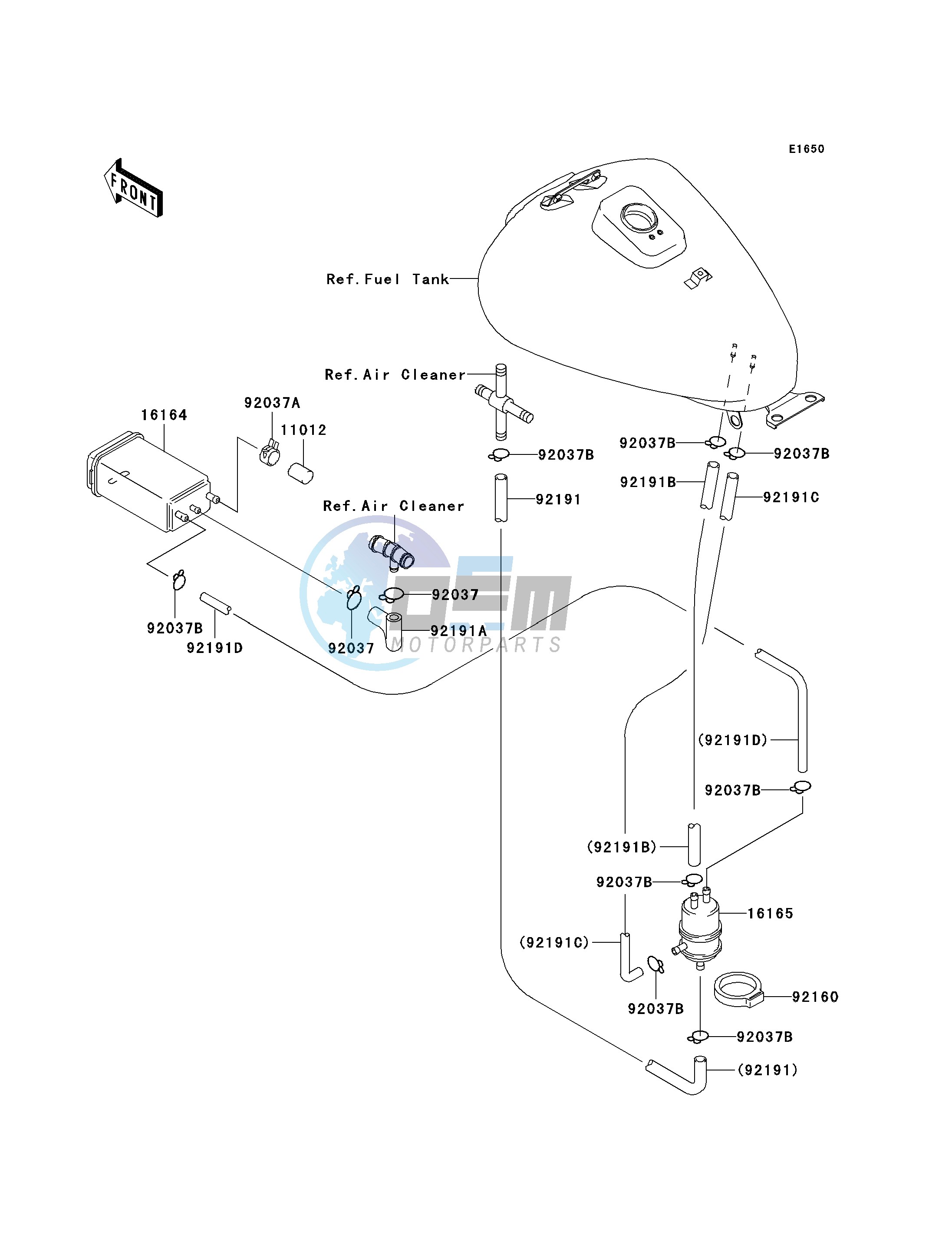 FUEL EVAPORATIVE SYSTEM-- CA- -