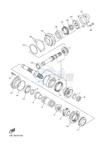 FJR1300AE FJR1300-AE FJR1300-AE (B96B B9A1) drawing MIDDLE DRIVE GEAR