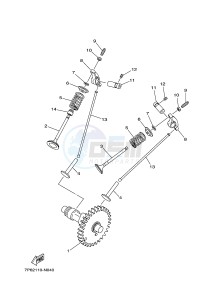 EF5500FW 357 (7P52 7P53 7P53) drawing CAMSHAFT & VALVE