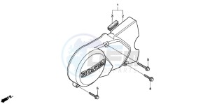 C70CW drawing LEFT CRANKCASE COVER