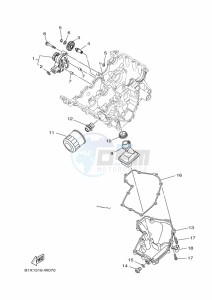 YZF320-A YZF-R3 (B2XH) drawing OIL PUMP