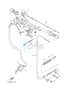 HW151 XENTER 150 (52S2) drawing STEERING HANDLE & CABLE