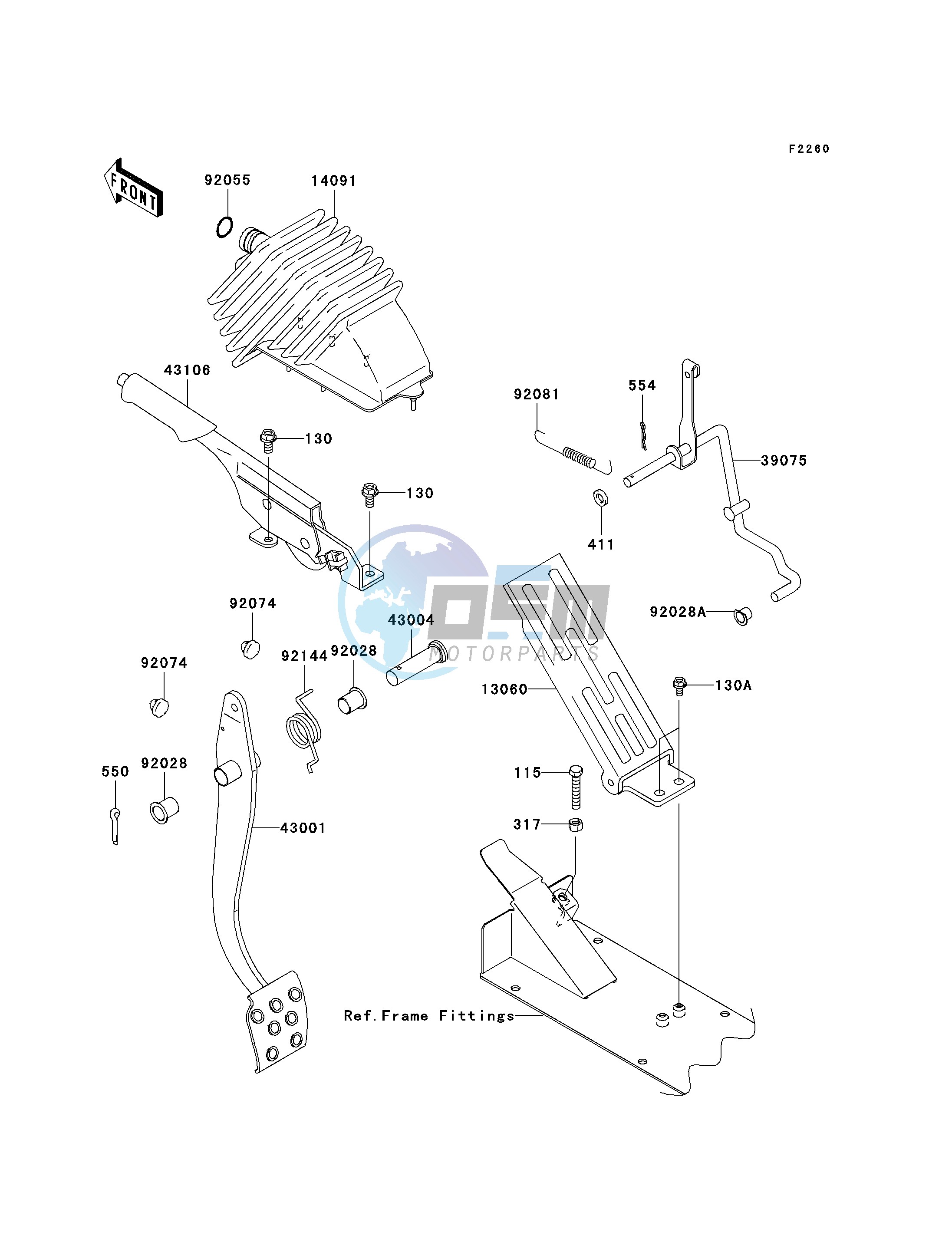 BRAKE PEDAL_THROTTLE LEVER