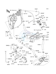 ZX 1000 E [NINJA ZX-10R] (E8F-E9FA) 0E9F drawing WATER PIPE