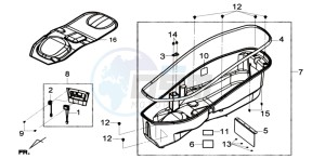 Joymax 300i ABS drawing HELMET BOX