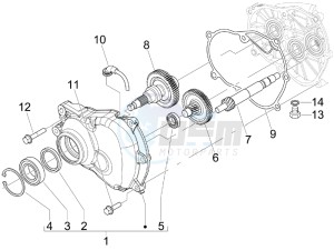 GTS 125 4T E3 drawing Reduction unit