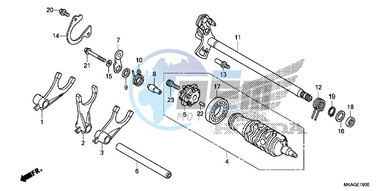 GEARSHIFT DRUM (NC750S/ SA)