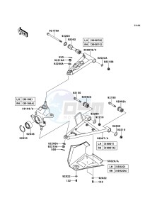 KVF750_4X4_EPS KVF750GCS EU GB drawing Front Suspension