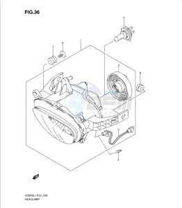 VZ800L1 drawing HEADLAMP ASSY (VZ800L1 E2)