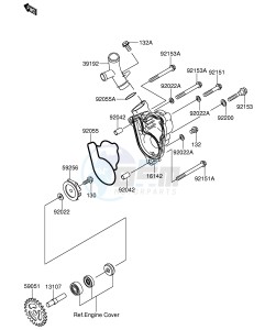 RM-Z250 (E24) drawing WATER PUMP