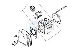 DFW QUAD - 50 cc drawing CYLINDER-HEAD