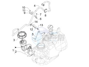 MP3 400 ie lt Touring drawing Supply system