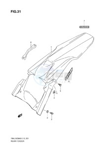 RM-Z 450 drawing REAR FENDER (K8-L0)