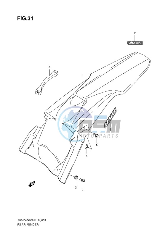 REAR FENDER (K8-L0)