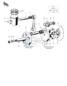 F8 (BISON A) 250 (BISON A) drawing CRANKSHAFT_PISTON_ROTARY VALVE -- F8- -