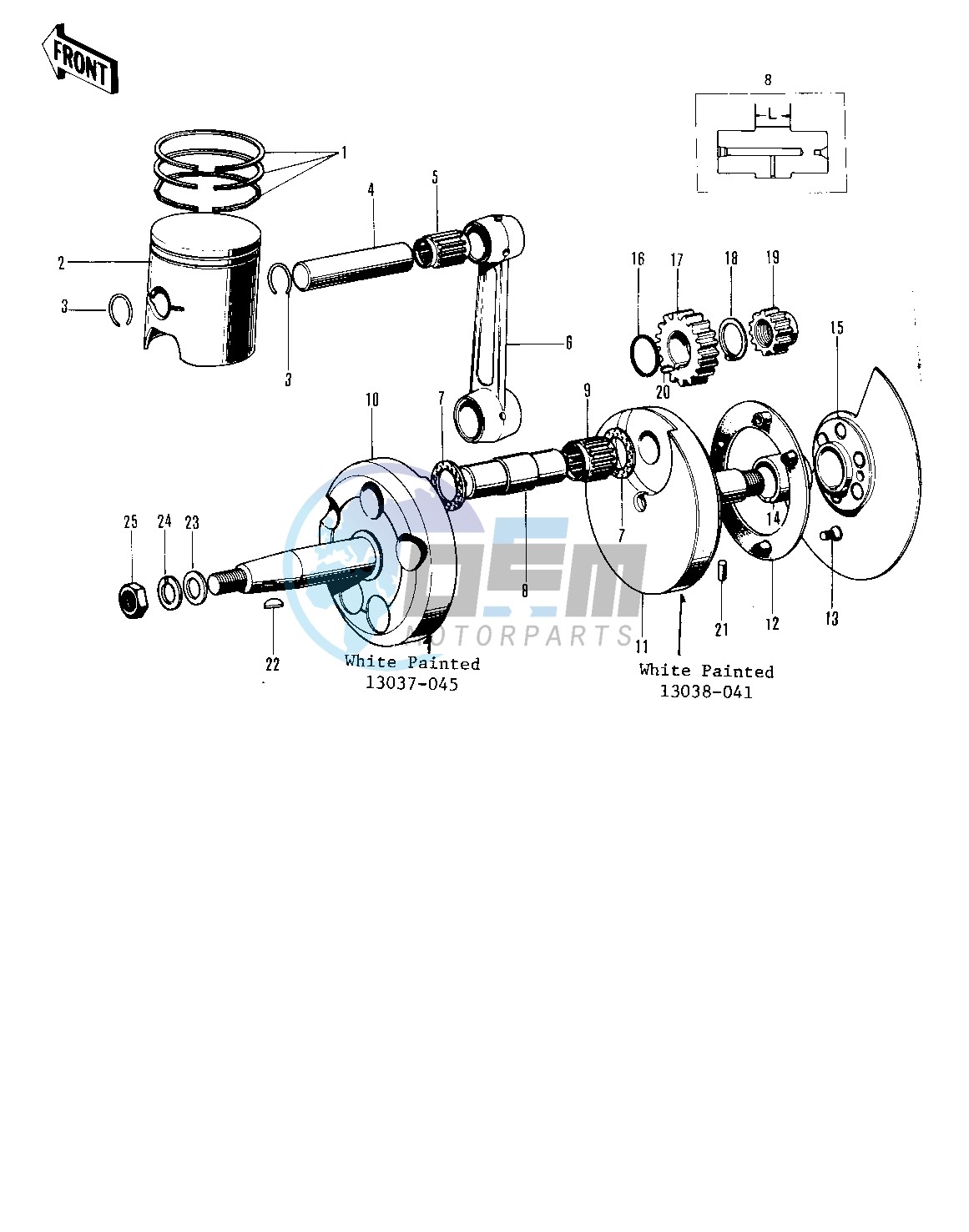 CRANKSHAFT_PISTON_ROTARY VALVE -- F8- -